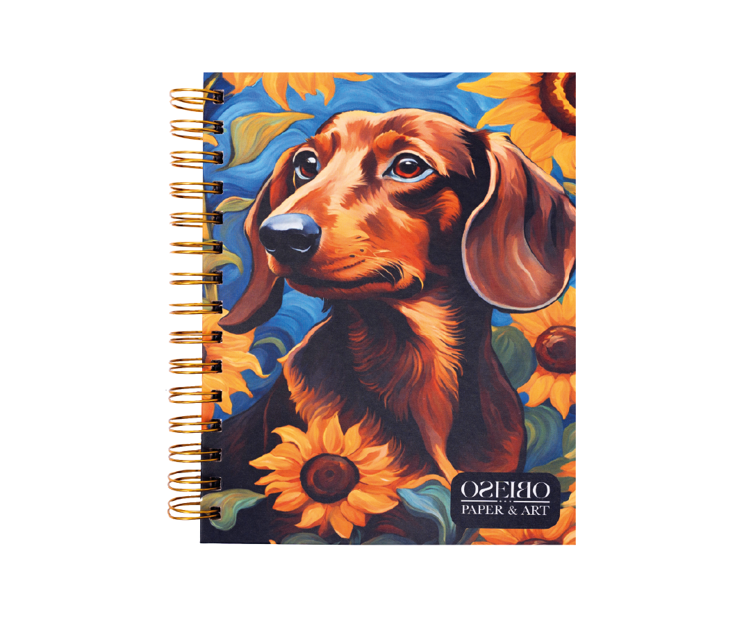 LIBRETA PERRO SALCHICHA CAFÉ, OSEIBO ART-0