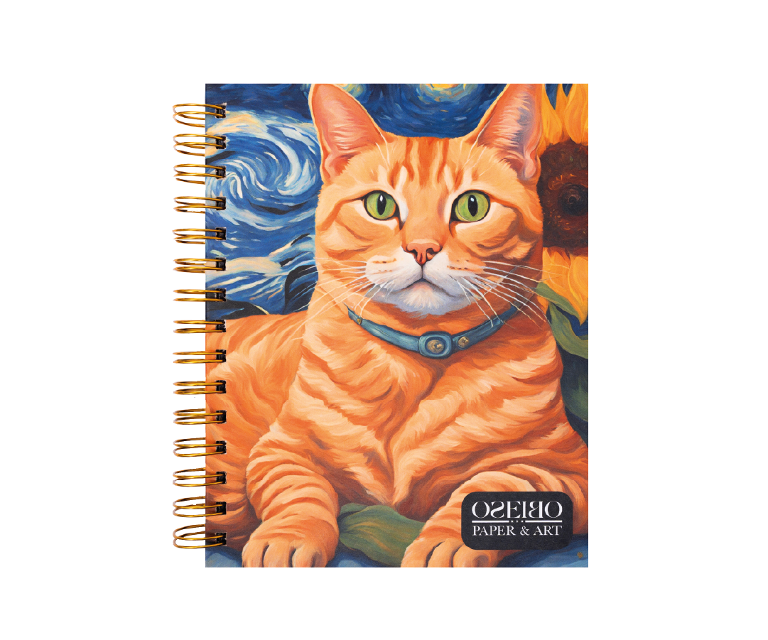 LIBRETA GATO NARANJO DE PELO CORTO, OSEIBO ART-0
