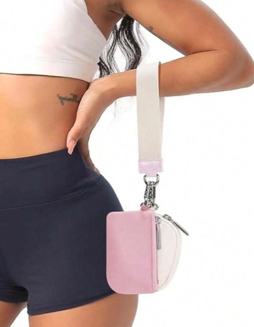 Mini cartera con cremallera estilo monedero-0