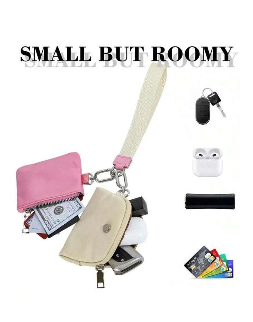 Mini cartera con cremallera estilo monedero-3