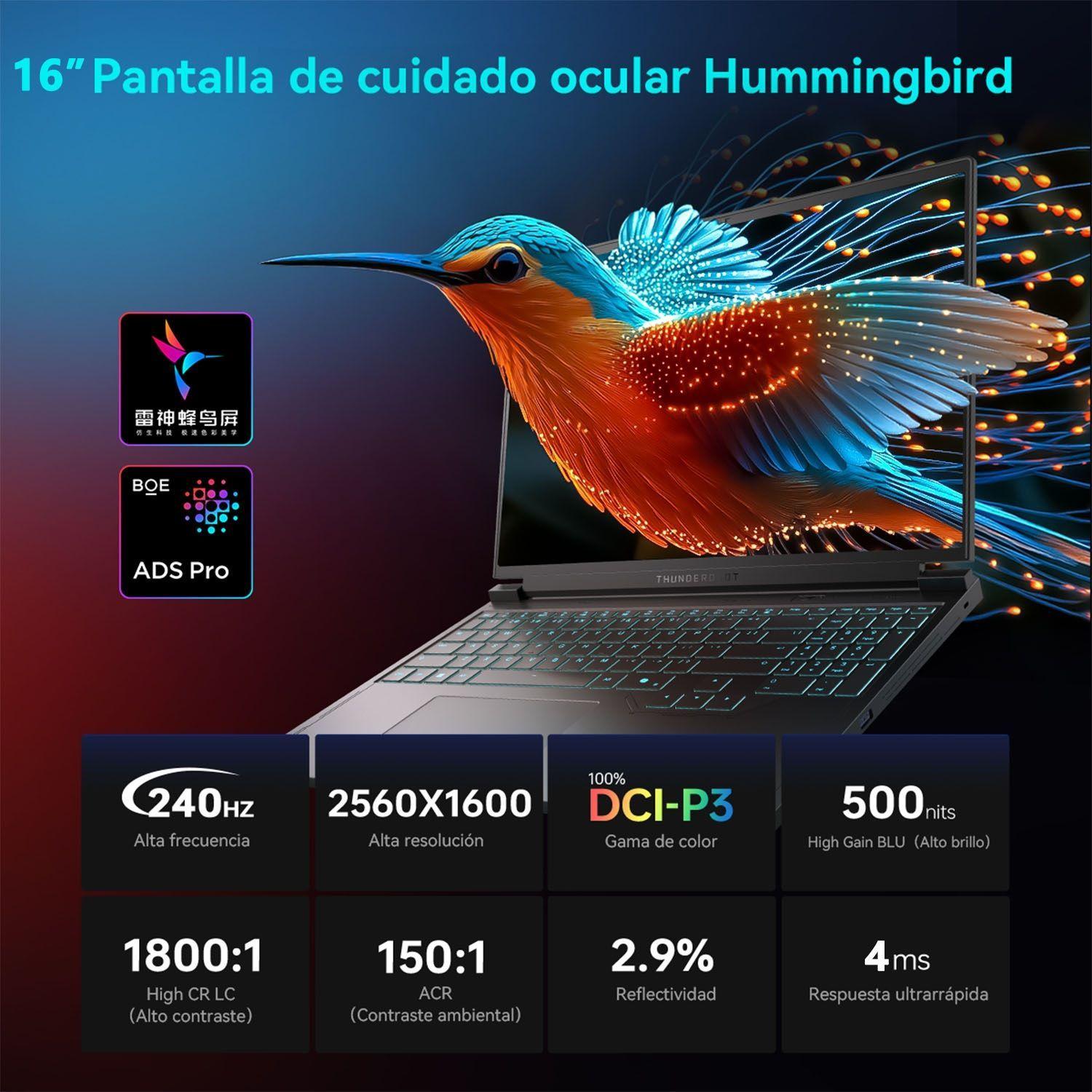 Notebook Gamer Thunderobot RS16 intel i9-13900HX RTX 5060 32GB Ram 1TB SSD 16 QHD-5