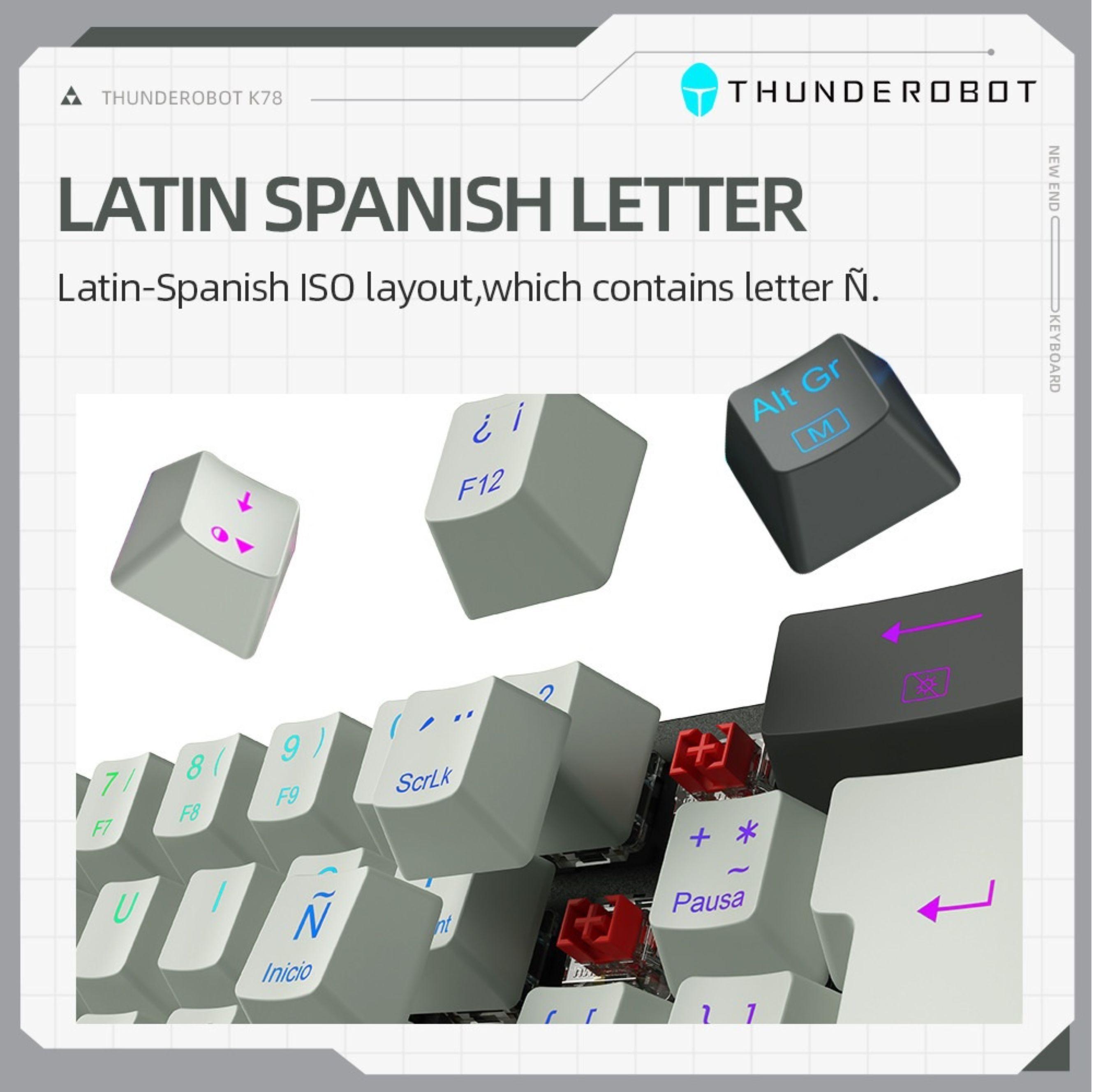 Teclado Mecánico Gamer Wired Thunderobot K78 Rgb-3