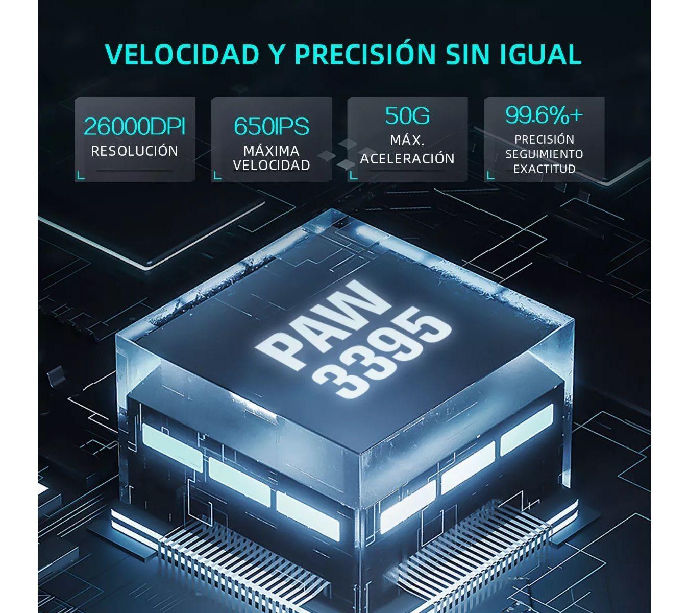 Mouse Inal mbrico Gamer Rgb Thunderobot Ml903 Blanco-2
