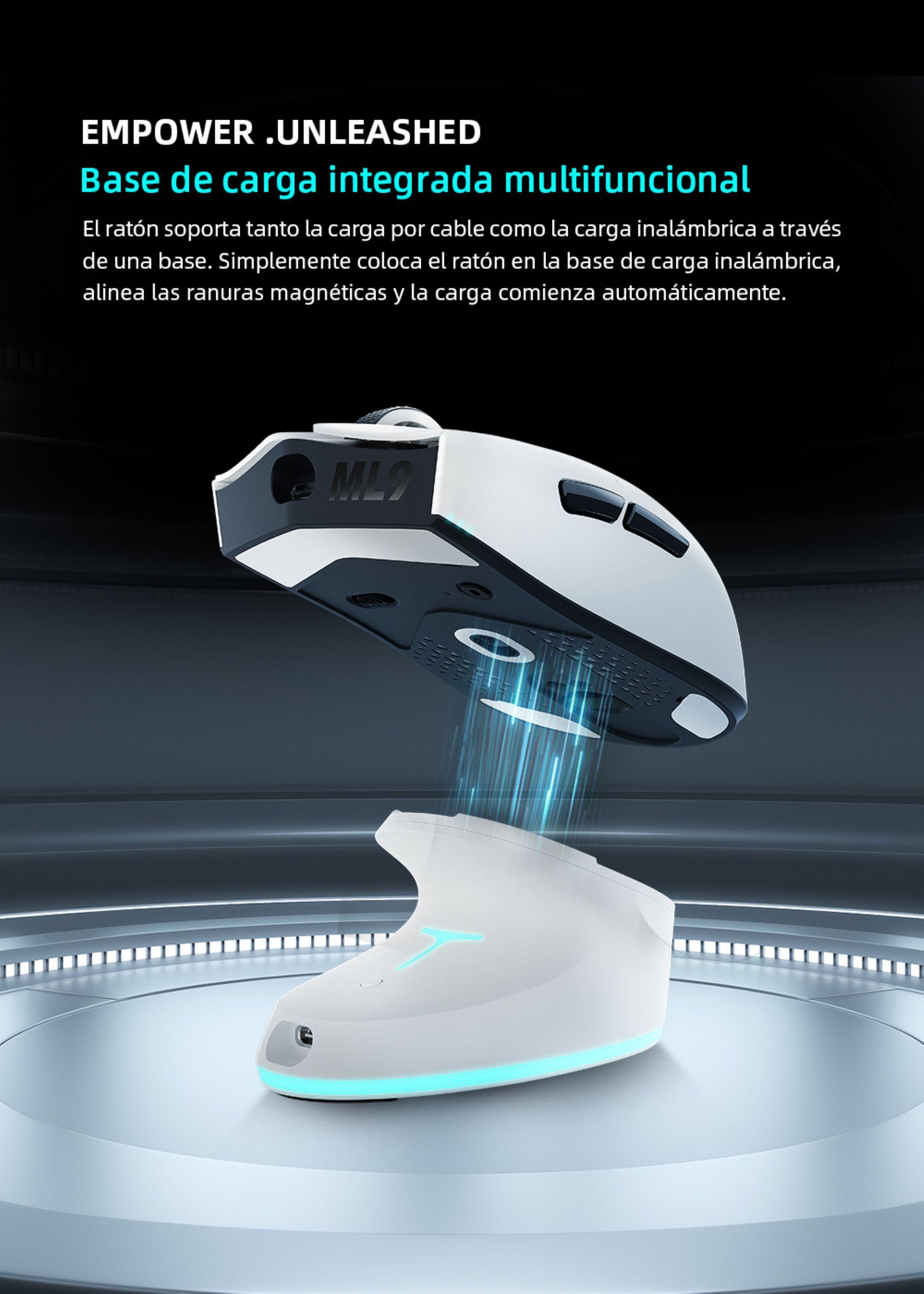 Mouse gamer Inalámbrico Thunderobot ML903 Mini con Base de Carga RGB / ML903-2