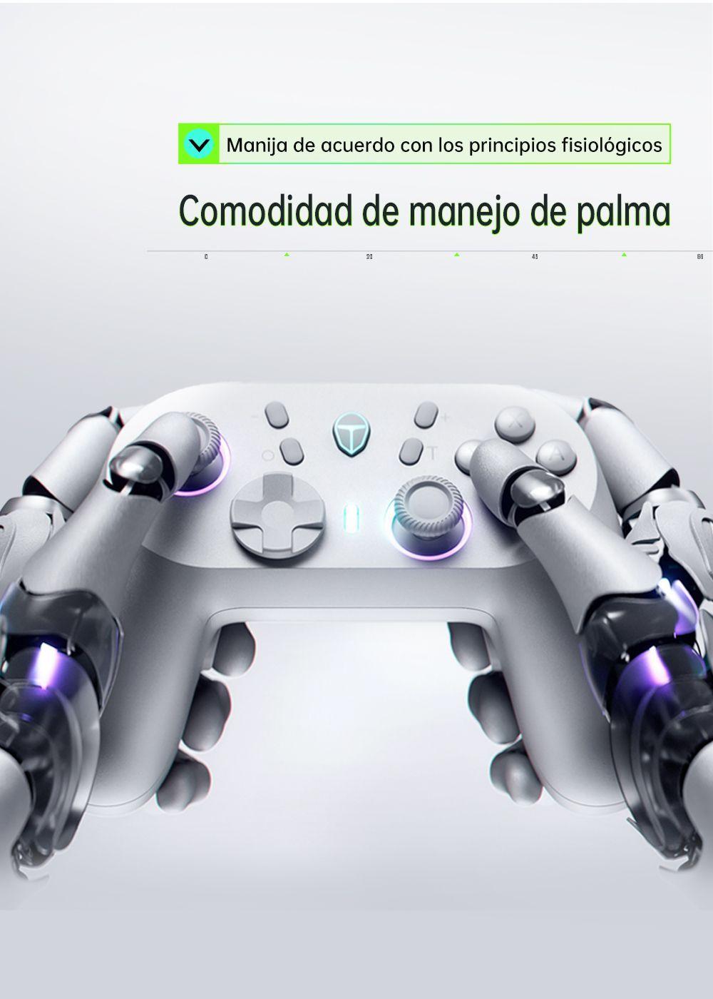 Control Gamepad Joystick Thunderobot G45Pro Blanco-6