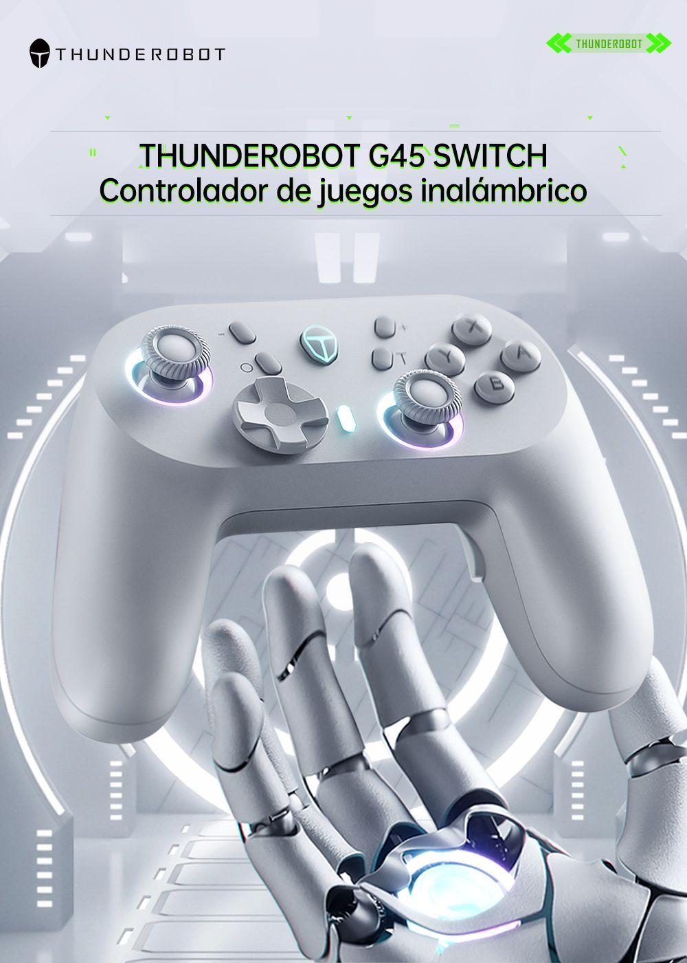 Control Gamepad Joystick Thunderobot G45Pro Blanco-7