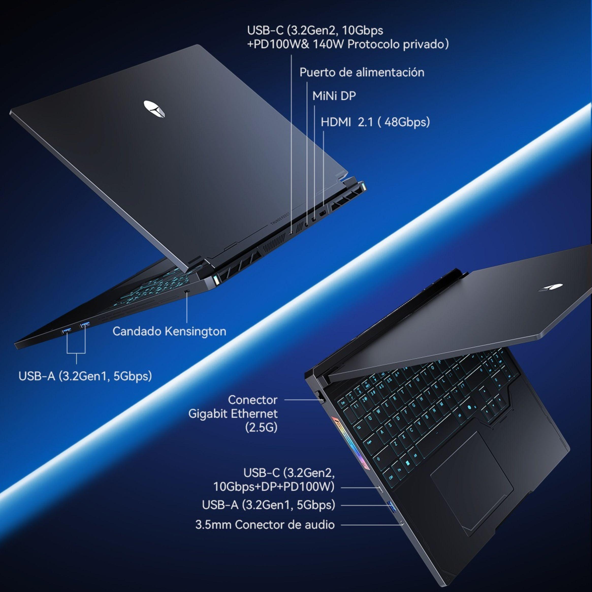 Notebook Thunderobot i9-13900HX, RTX5070Ti 8GB, RAM 32GB, 1TB SSD, 16" QHD, RS16-2