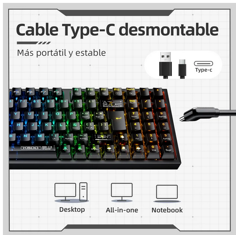 K500 B94 WIRED RGB BT BROWN SWITCH ES LA-4