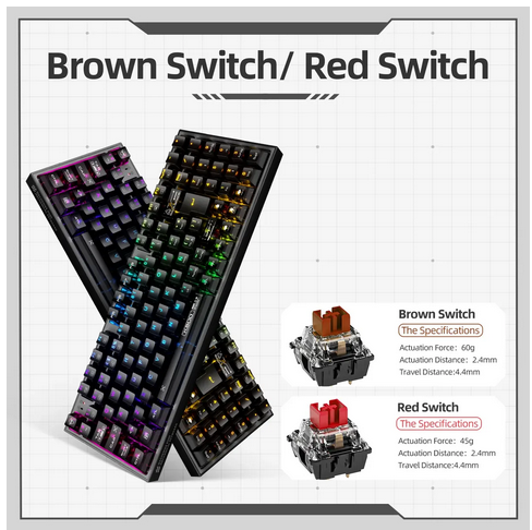 K500 B94 WIRED RGB BT BROWN SWITCH ES LA-5