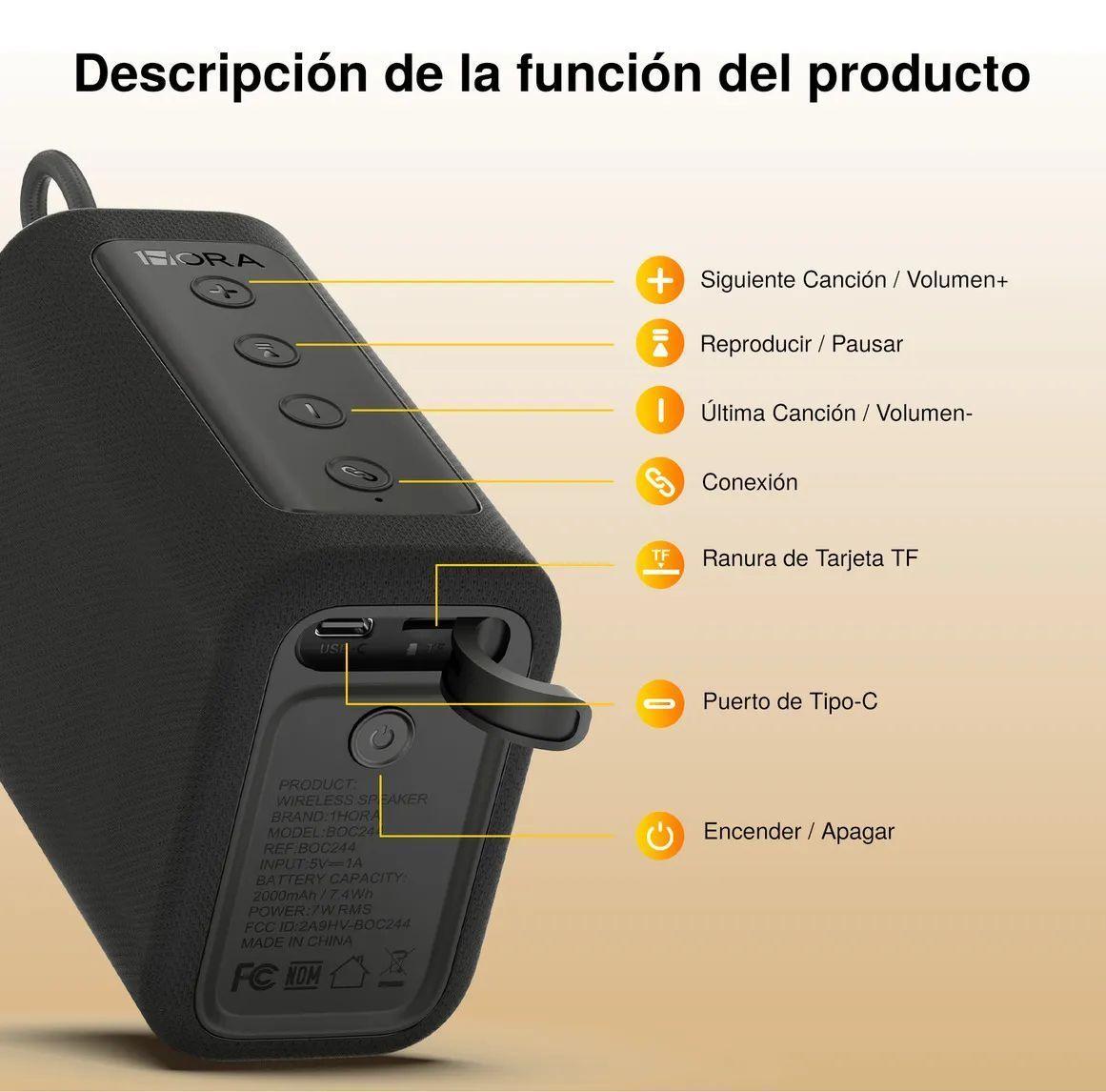 Parlante Port til Bluetooth 1Hora 5 6H-2