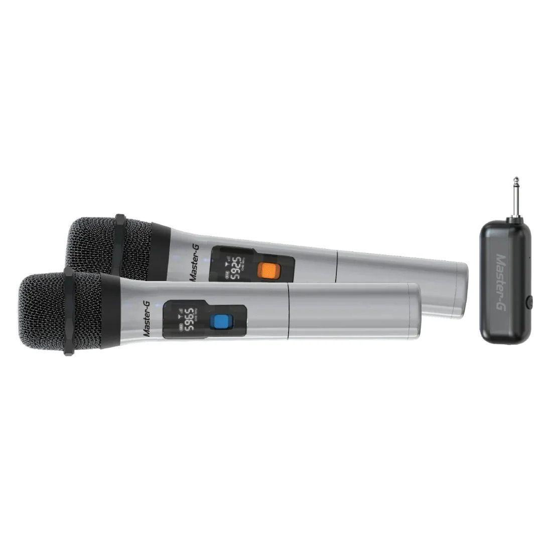 Microfonos Inalambricos Profesional UHF Master G X2 unidades-1
