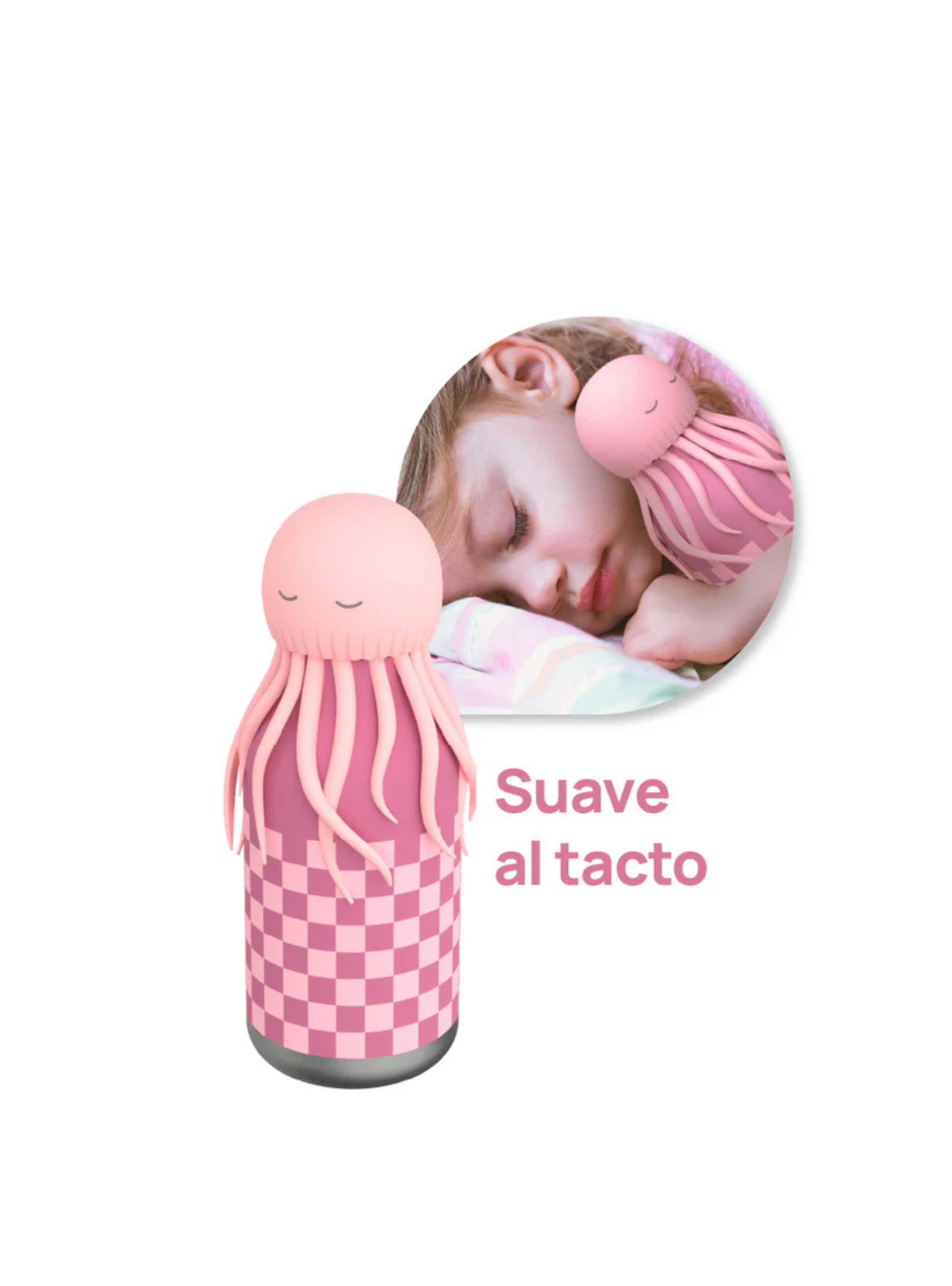 Bestie Pulpo Lila Botella Termica-6