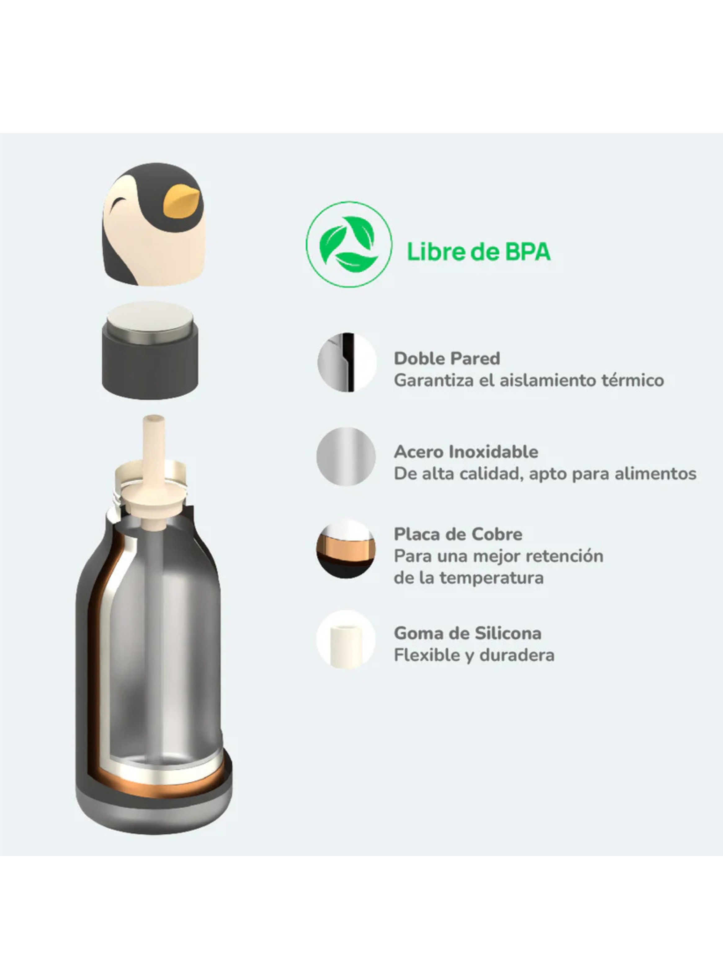 Bestie Pinguino botella termica-4