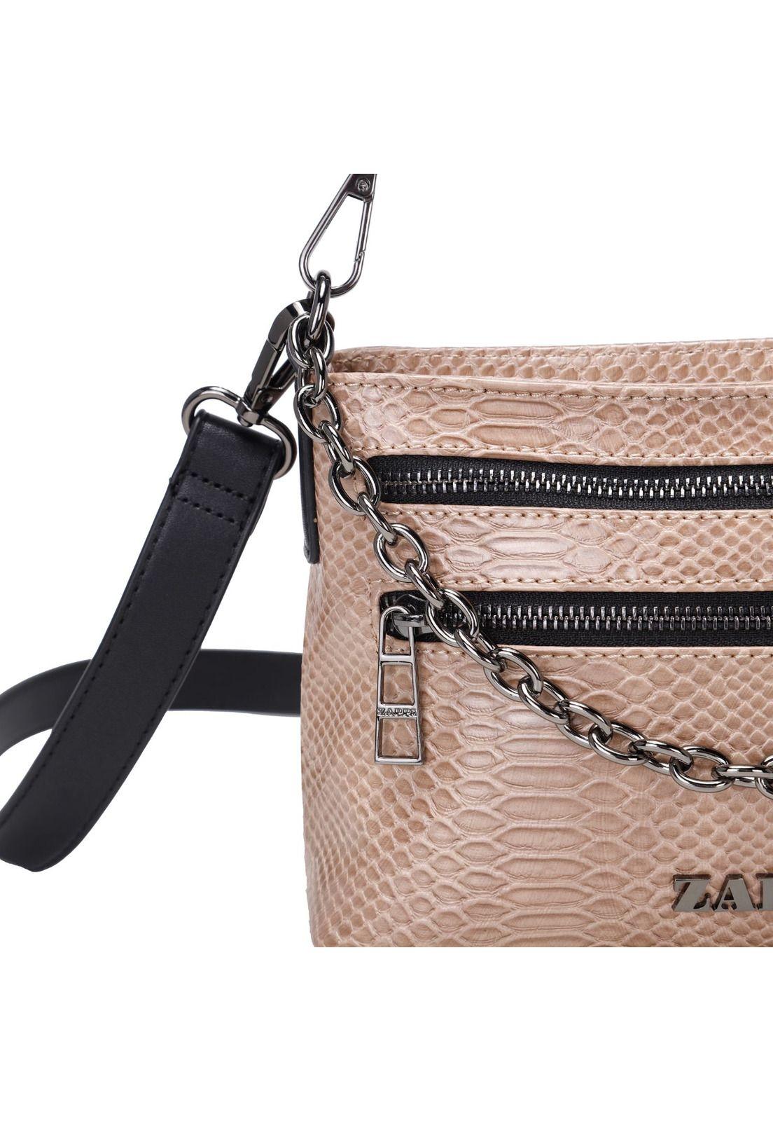 Cartera Bandolera Beige Zappa-3
