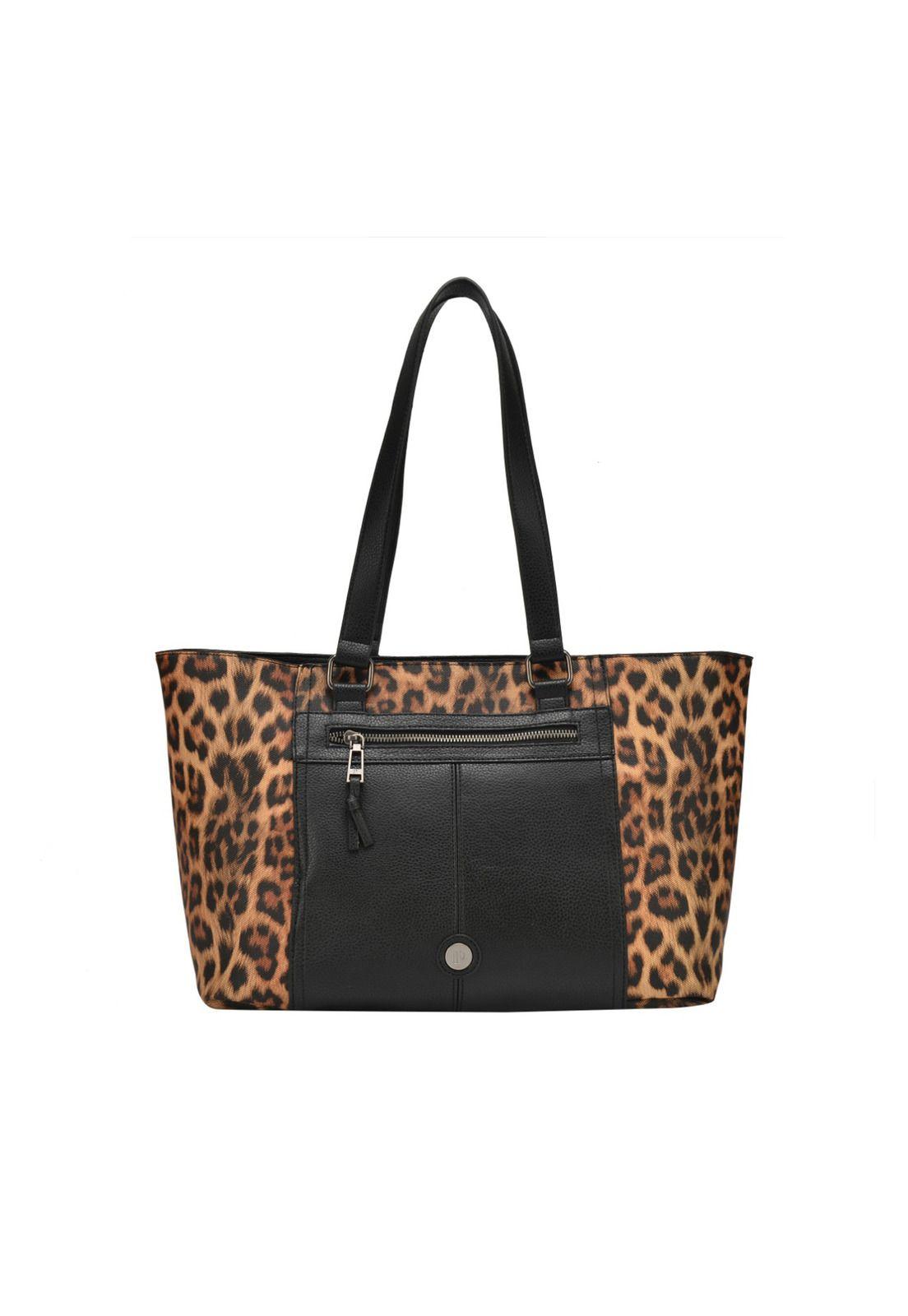 Cartera Tote Animal Print Pollini-0