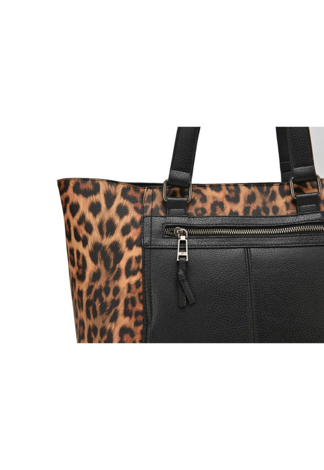 Cartera Tote Animal Print Pollini-4