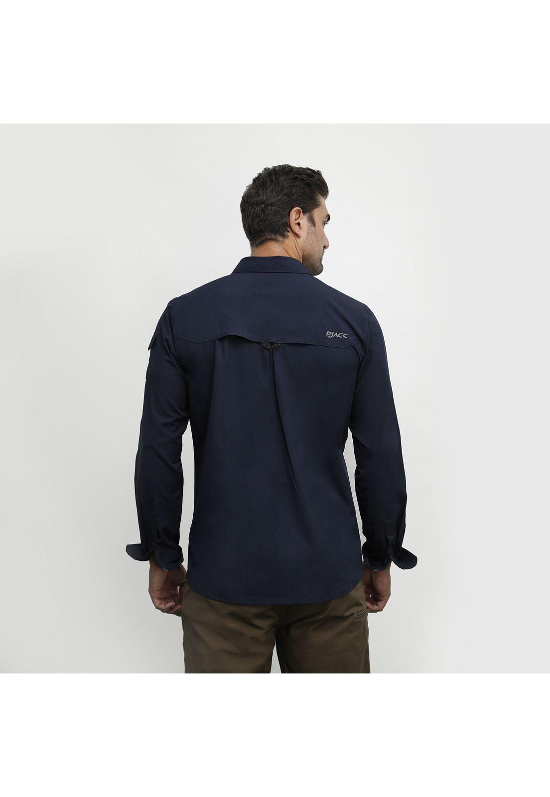 Camisa Hombre Azul Panama Jack-3
