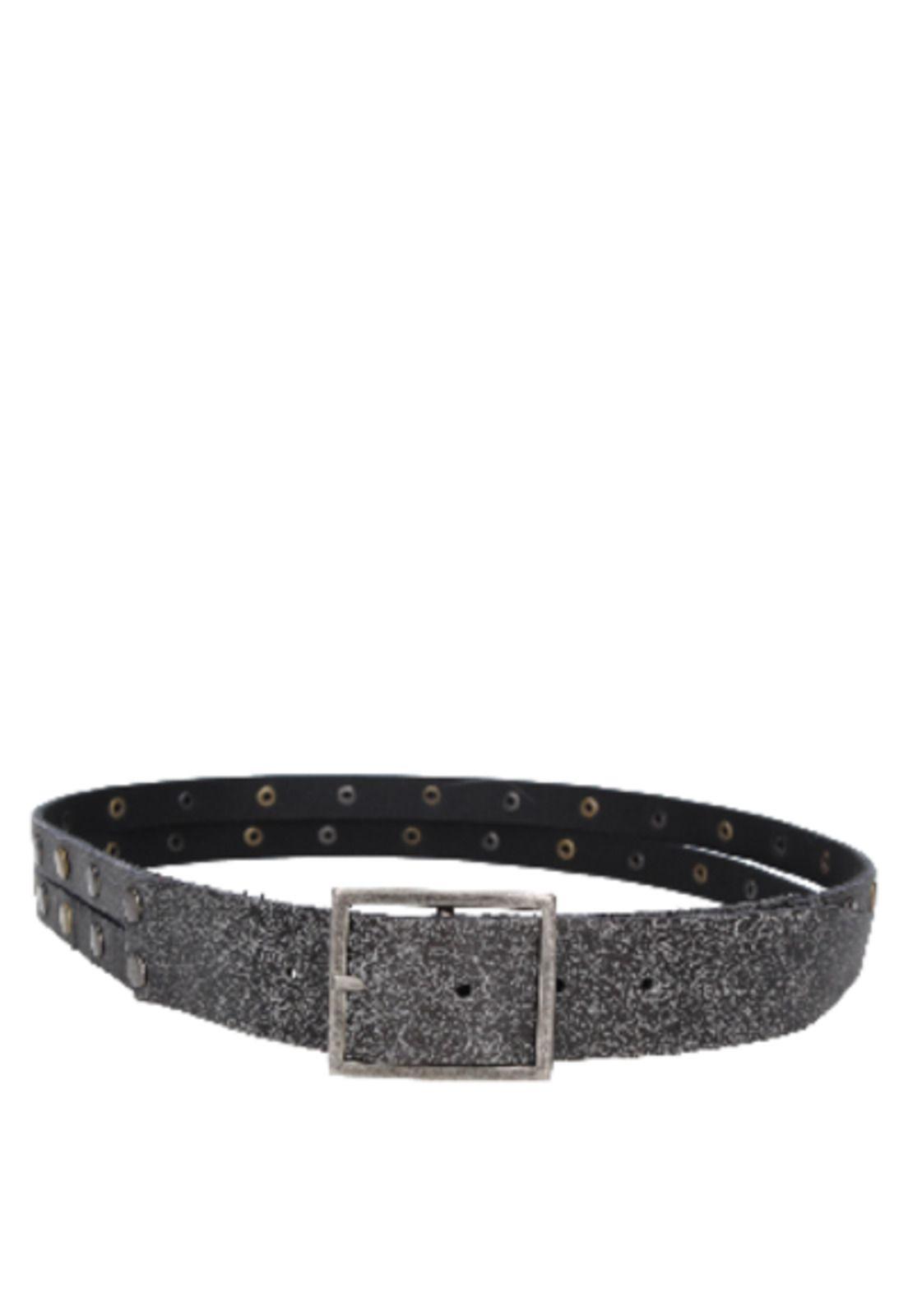 Cinturón Mujer 100% Cuero Negro Panama Jack-1