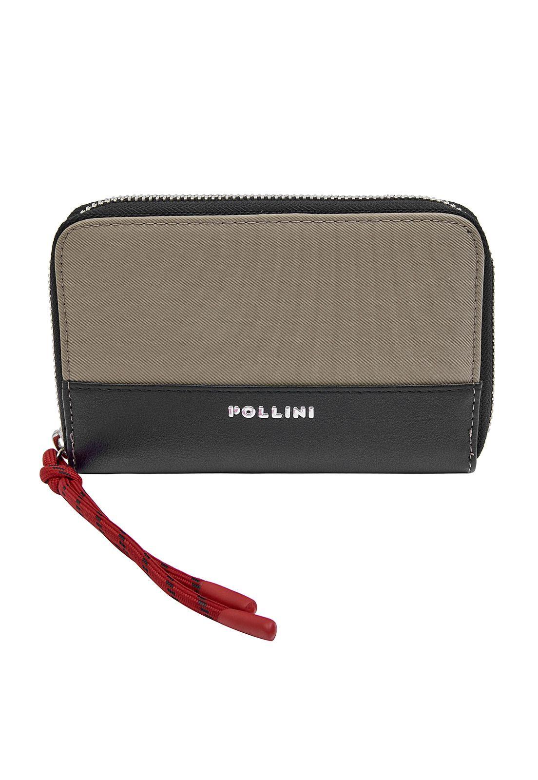 Billetera Mujer Beige Pollini-0