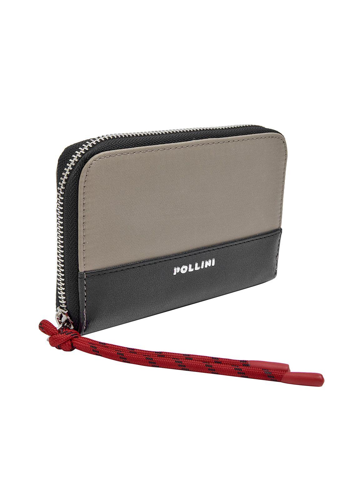 Billetera Mujer Beige Pollini-3