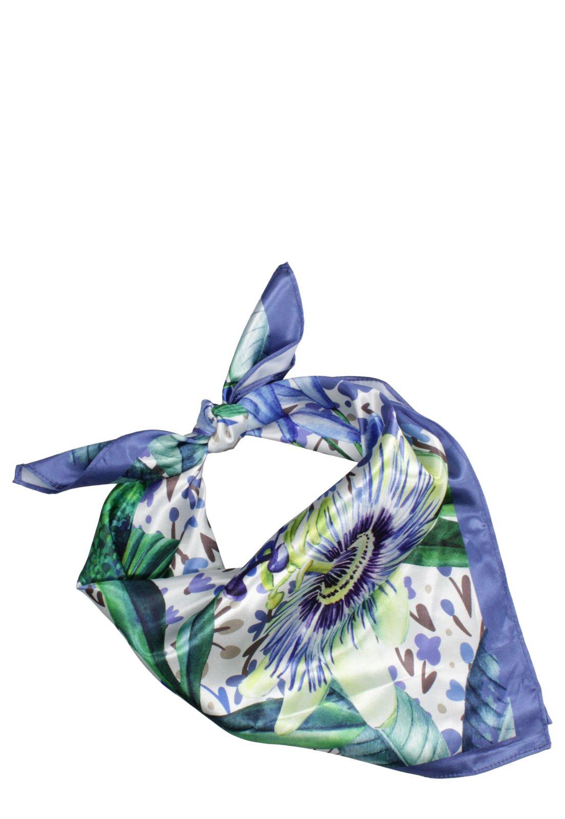 Pañuelo Mujer Print Celeste Pollini-0