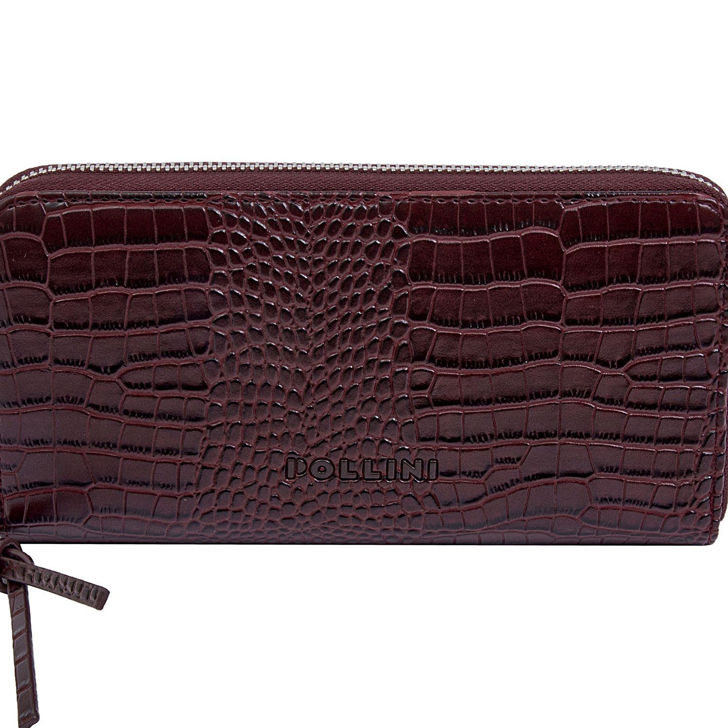 Billetera Mujer Burdeo B106 Pollini-6