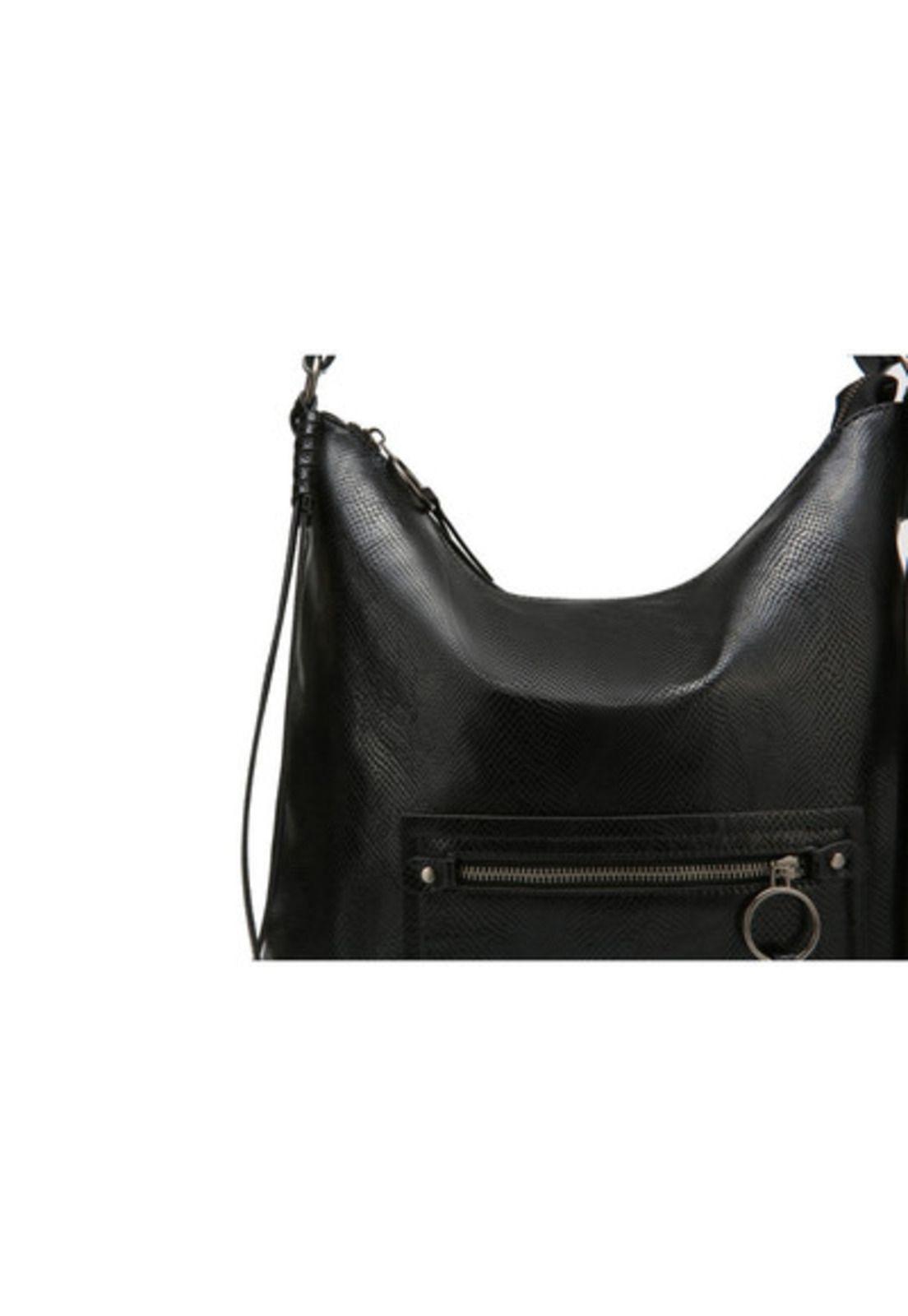 Cartera Tote Lucca I Negro Pollini-4