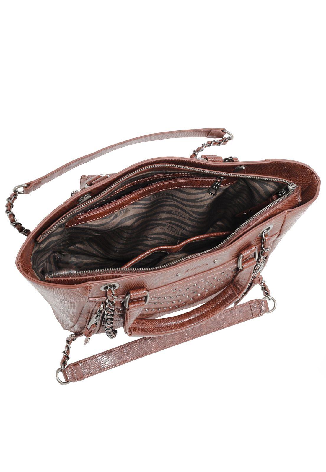 Cartera Bandolera Chocolate Zappa-2