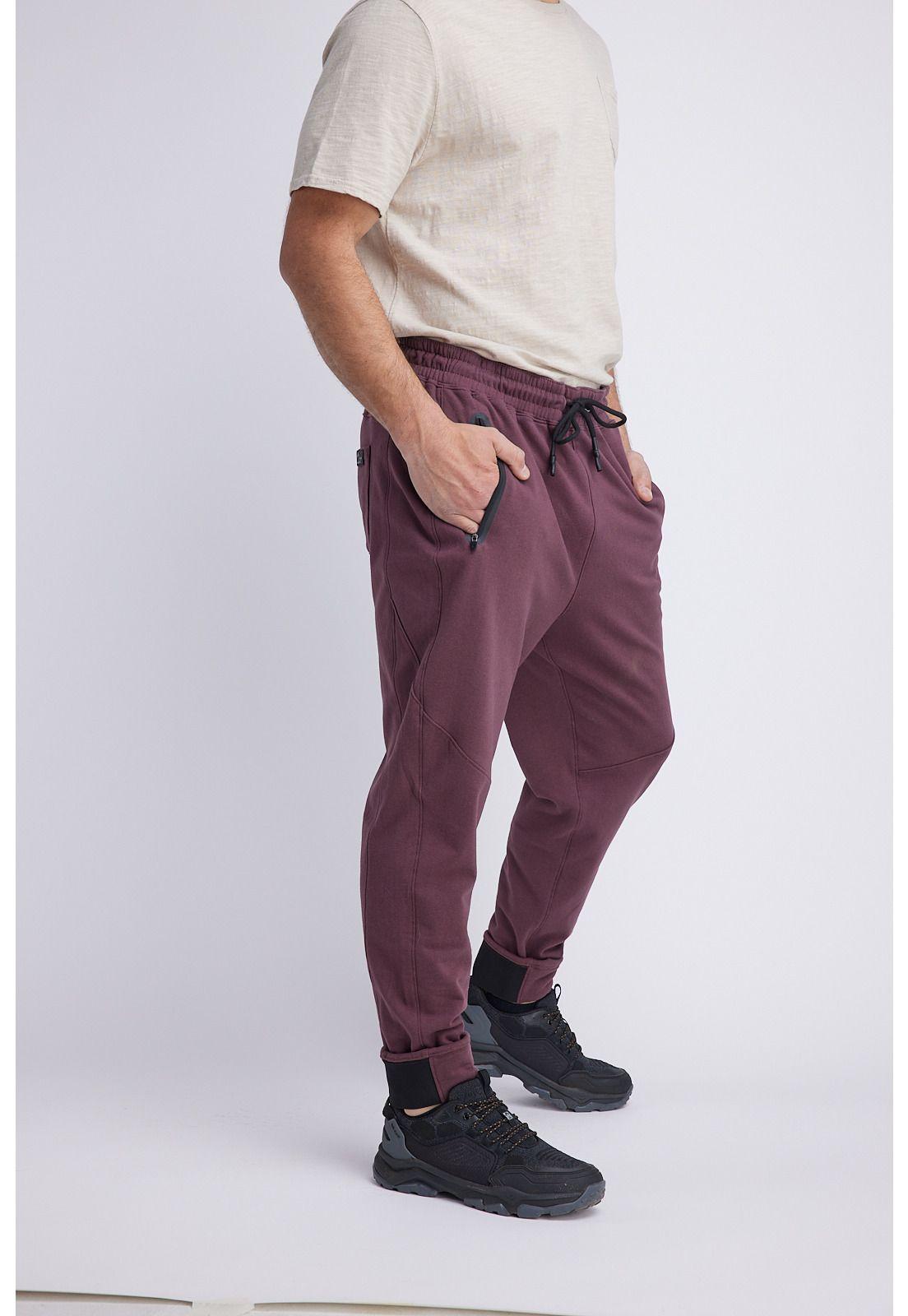 Pantalón Buzo Hombre Burdeo Panama Jack-0