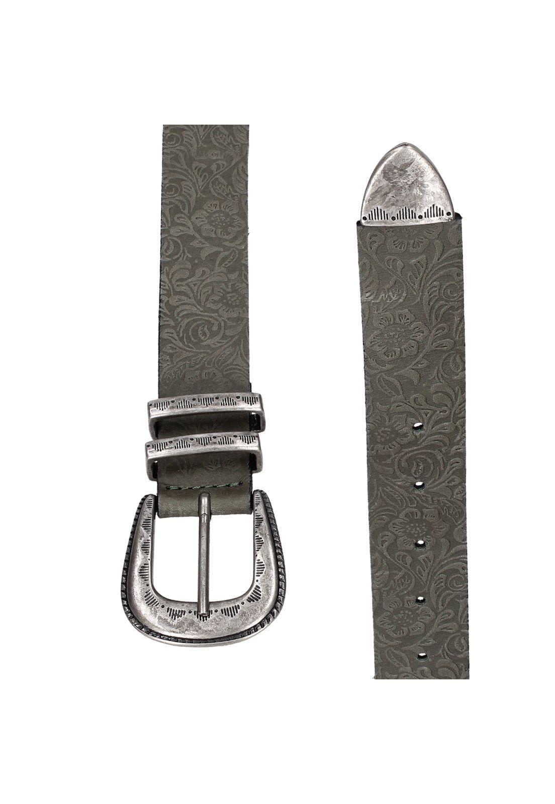 Cinturón Mujer 100% Cuero J013 Verde Musgo Panama Jack-1