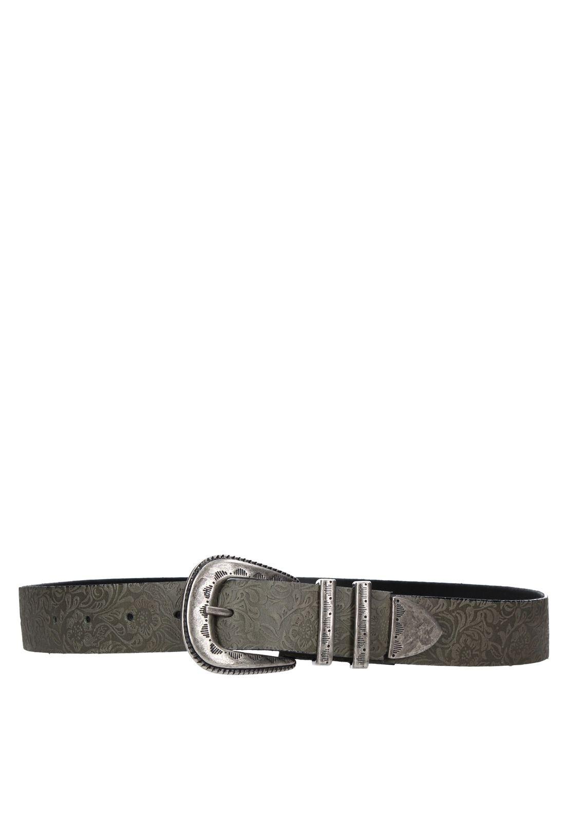 Cinturón Mujer 100% Cuero J013 Verde Musgo Panama Jack-3