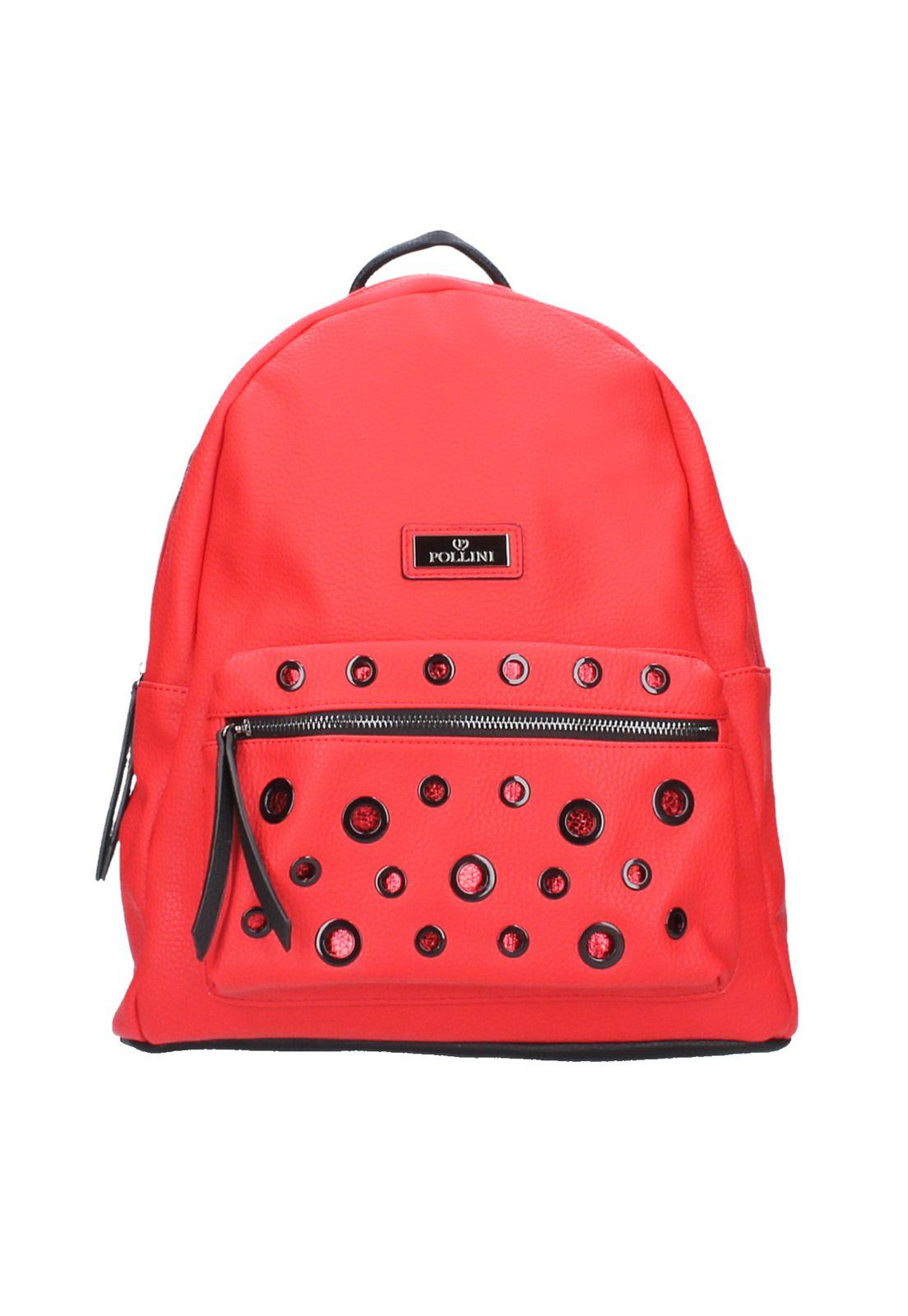 Mochila Milano Roja Pollini-0