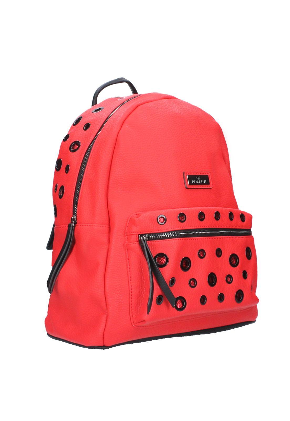 Mochila Milano Roja Pollini-1