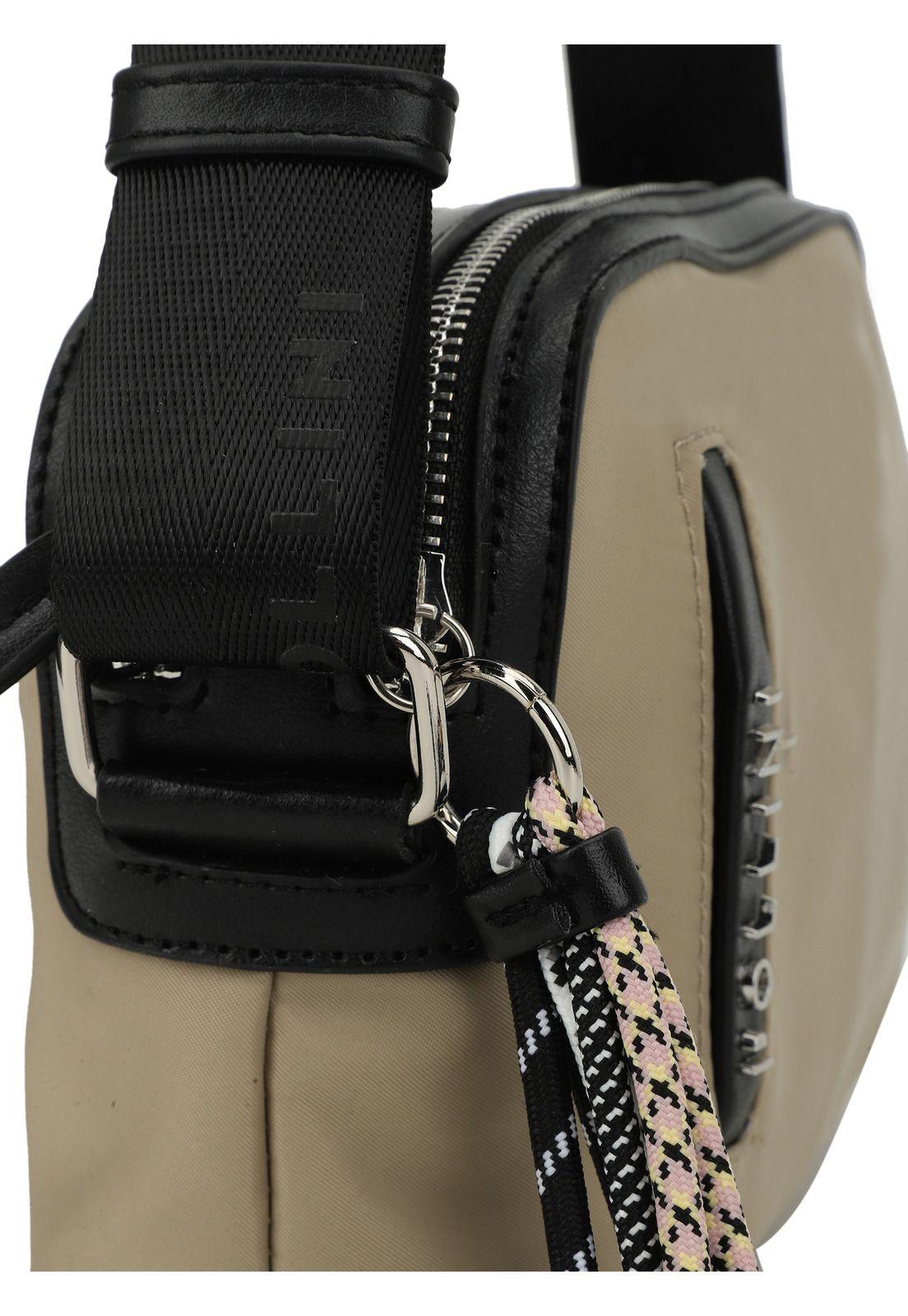 Cartera Bandolera Beige Pollini-4