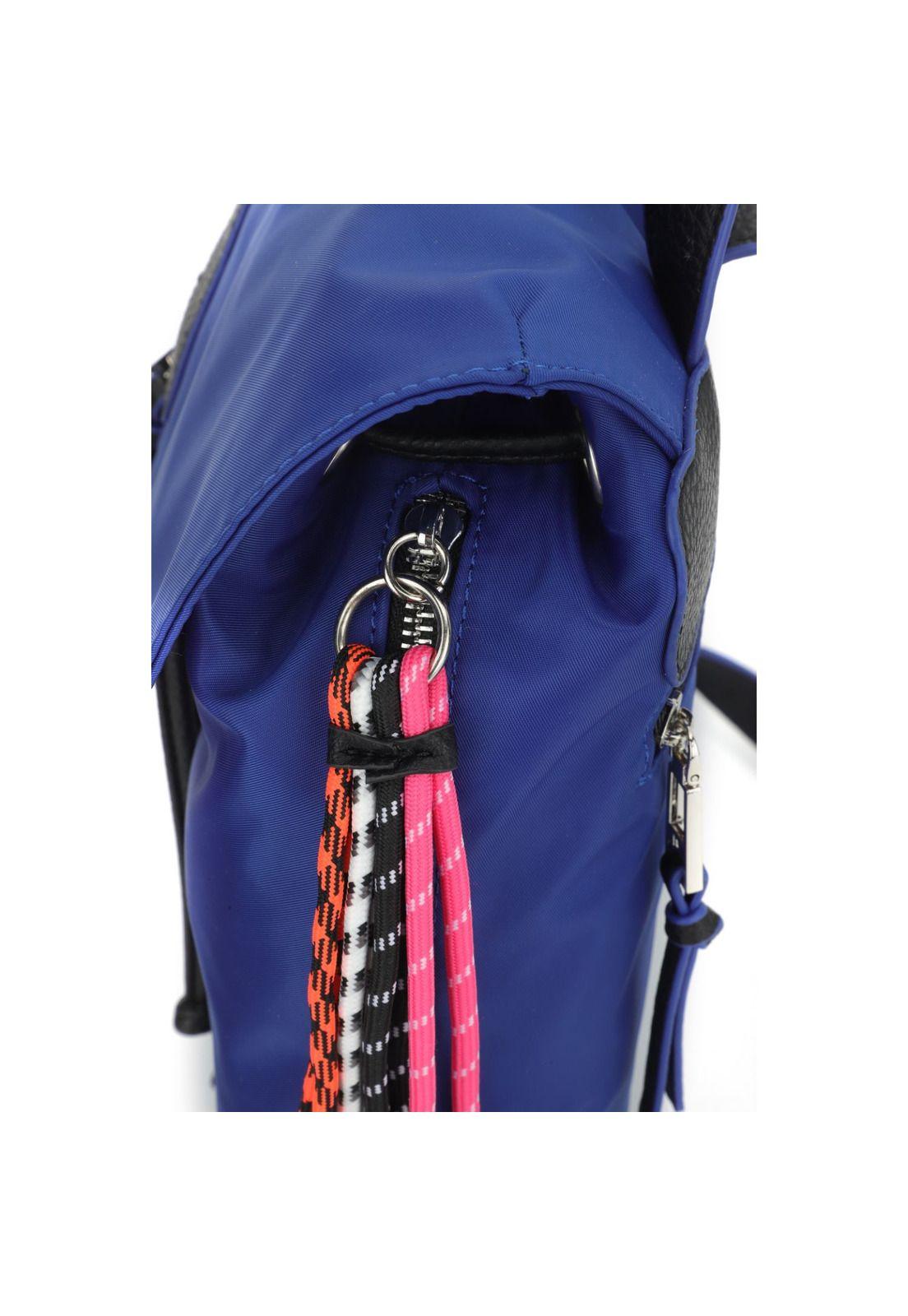 Mochila Mujer Azul Pollini-6