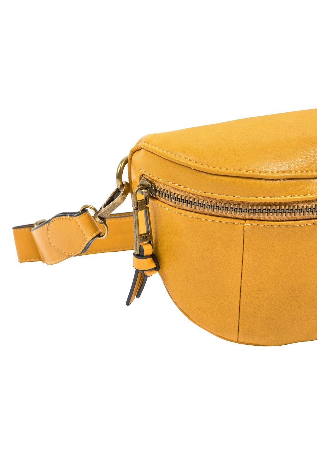 Banano Mujer Mostaza Pollini-5