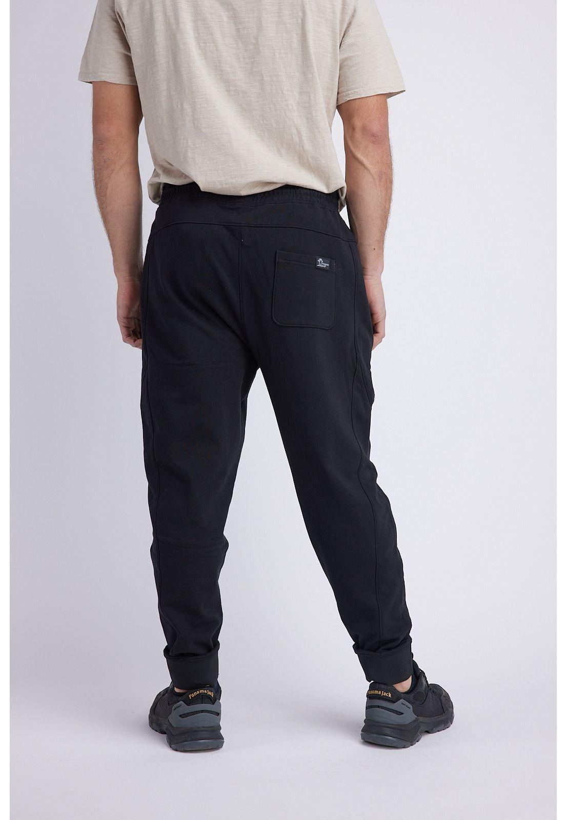 Pantalón Buzo Hombre Negro Panama Jack-1