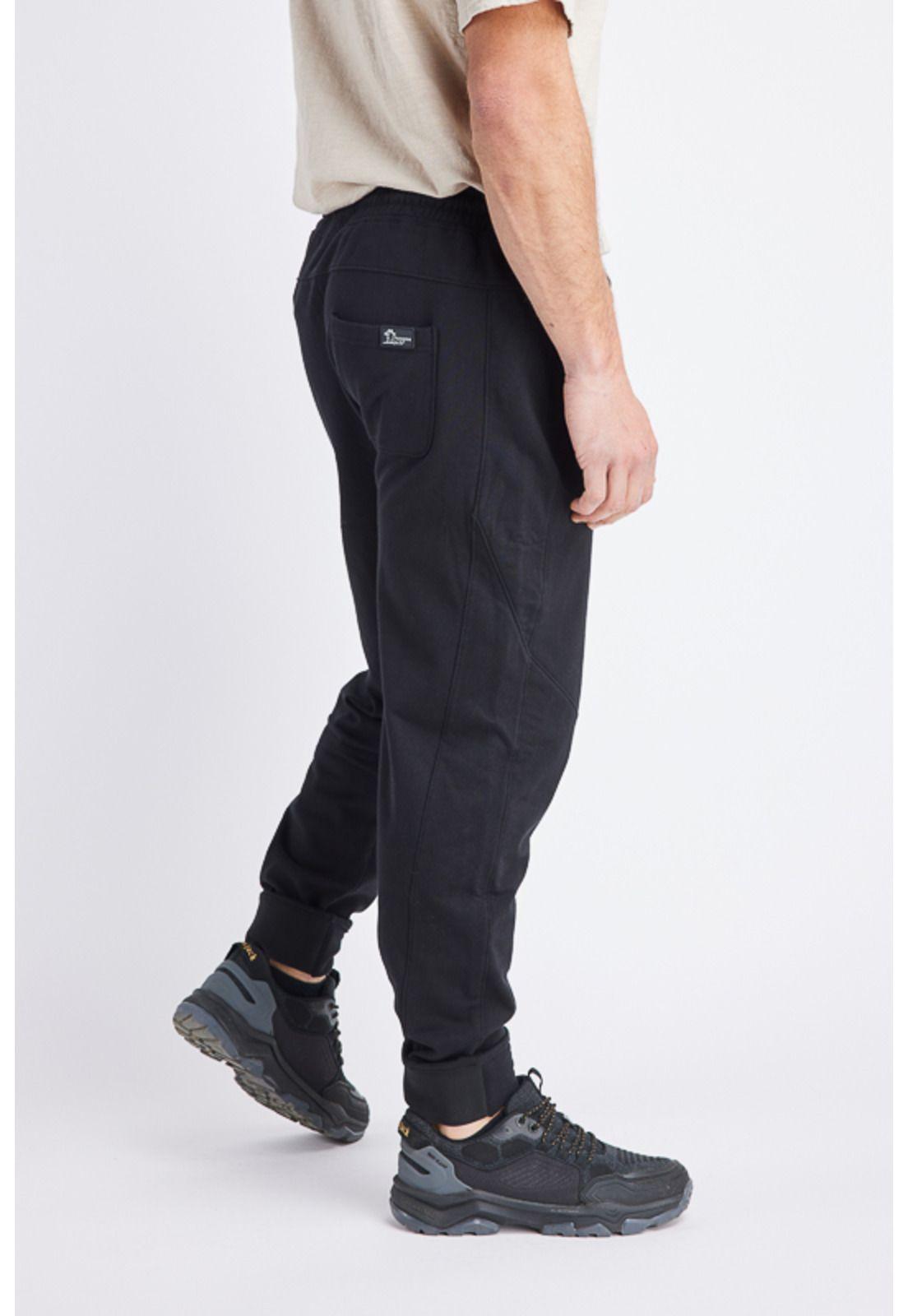 Pantalón Buzo Hombre Negro Panama Jack-3