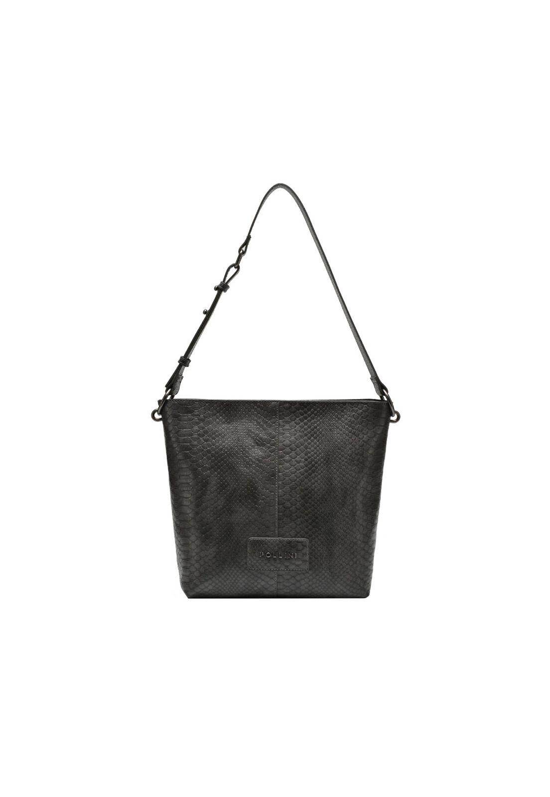 Cartera Tote Gris Pollini-0