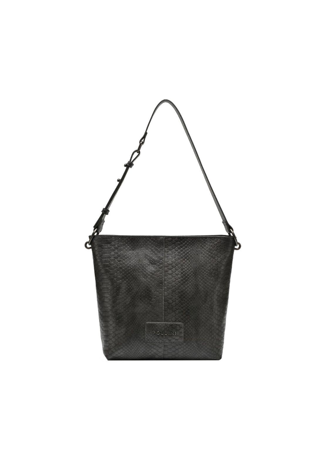 Cartera Tote Gris Pollini-3
