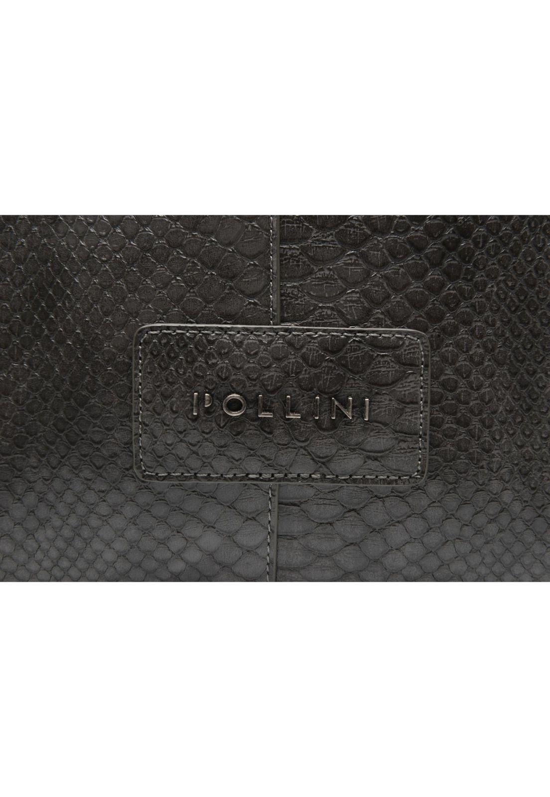Cartera Tote Gris Pollini-5