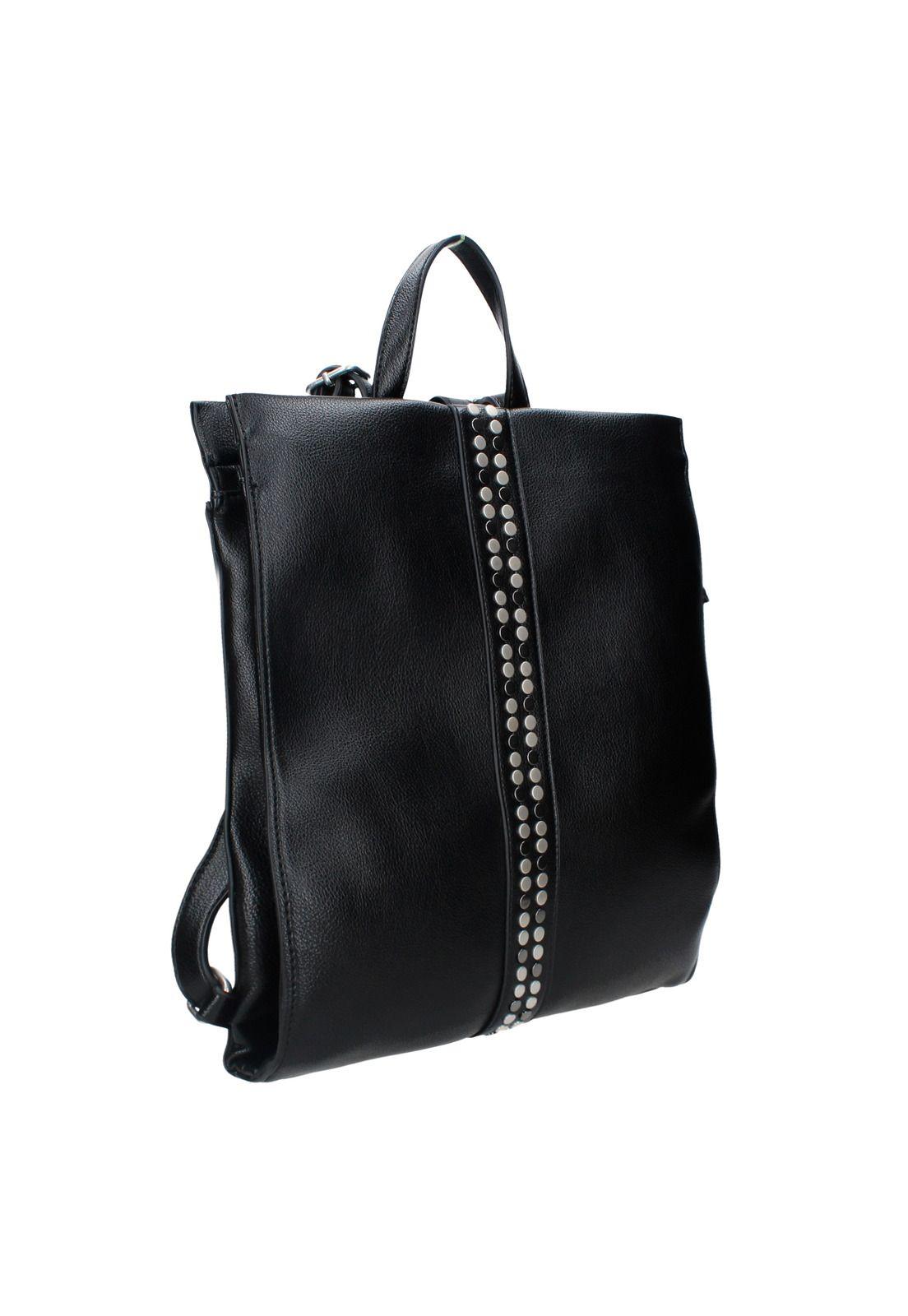 MOCHILA BOLZANO NEGRO  POLLINI-1