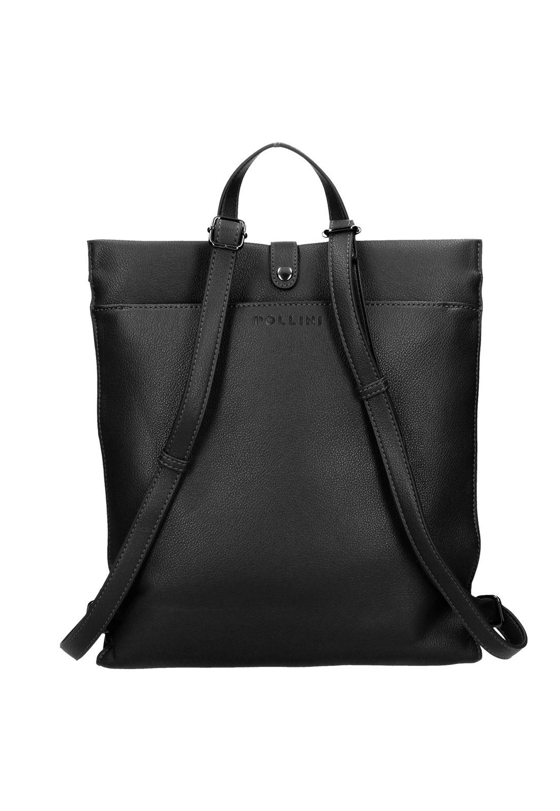 MOCHILA BOLZANO NEGRO  POLLINI-2