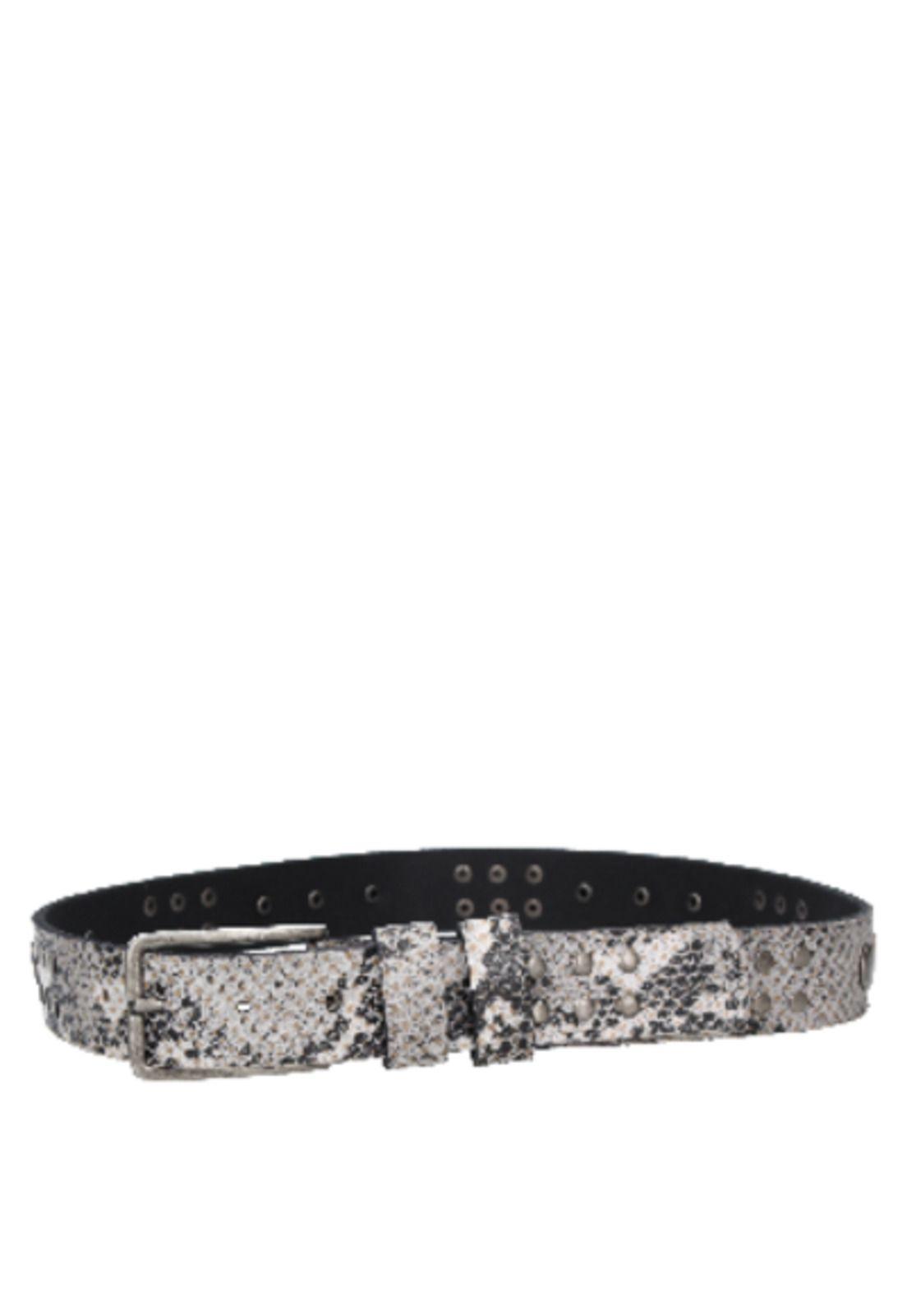 Cinturón Mujer 100% Cuero Z553 Plata Zappa-1