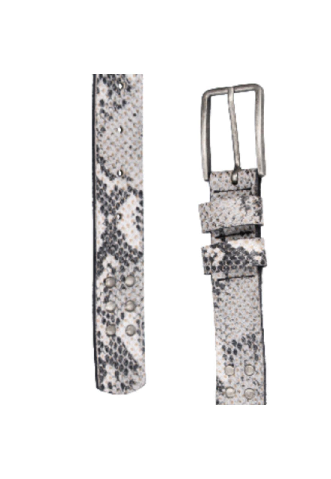 Cinturón Mujer 100% Cuero Z553 Plata Zappa-2