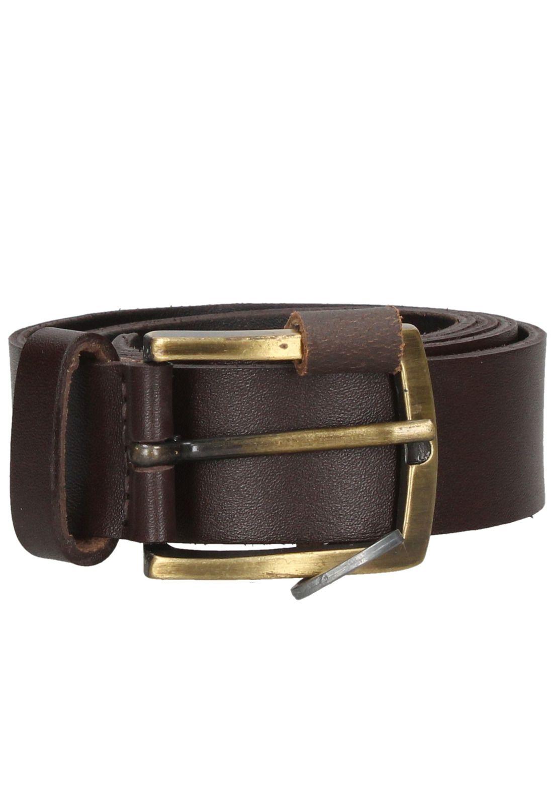 Cinturón Cuero Hombre Café Gino-1