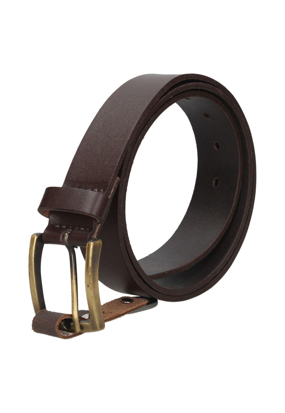 Cinturón Cuero Hombre Café Gino-3