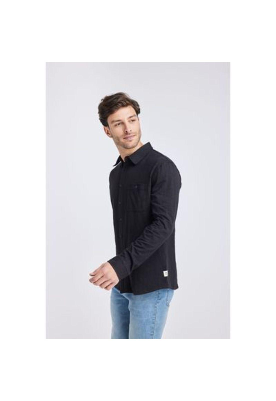 Camisa Hombre Negro Panama Jack-1