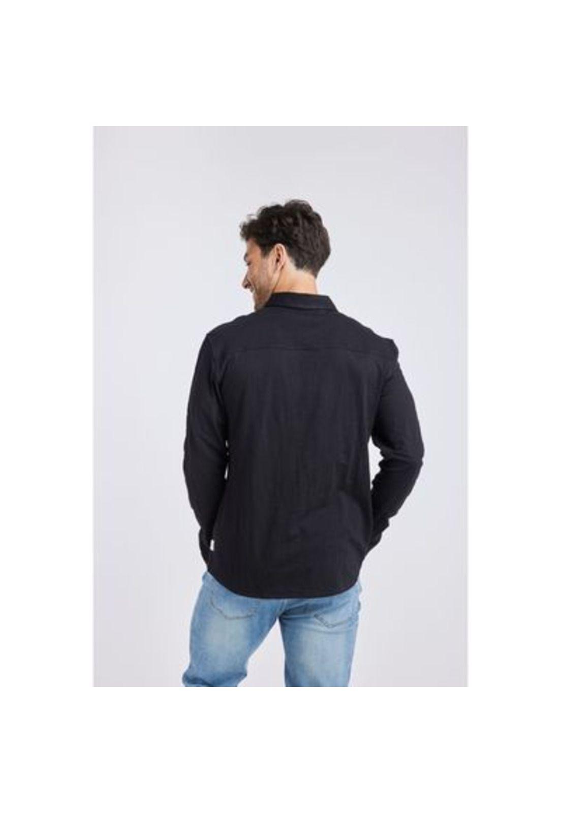 Camisa Hombre Negro Panama Jack-2