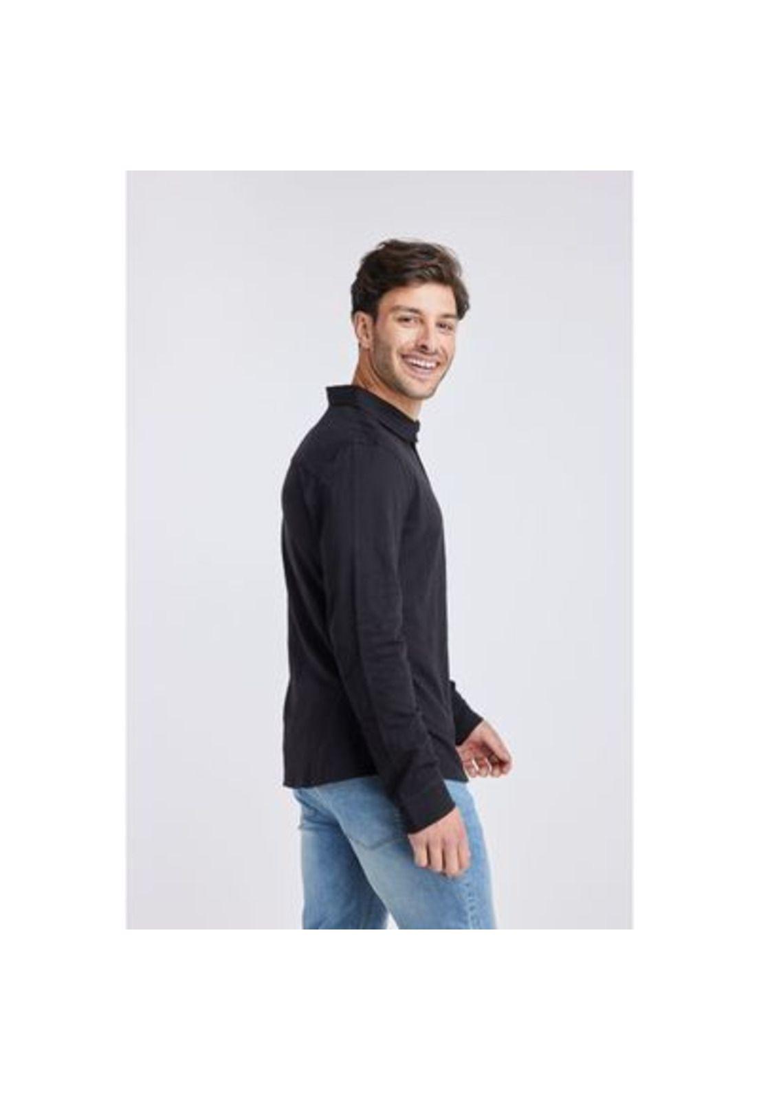 Camisa Hombre Negro Panama Jack-3